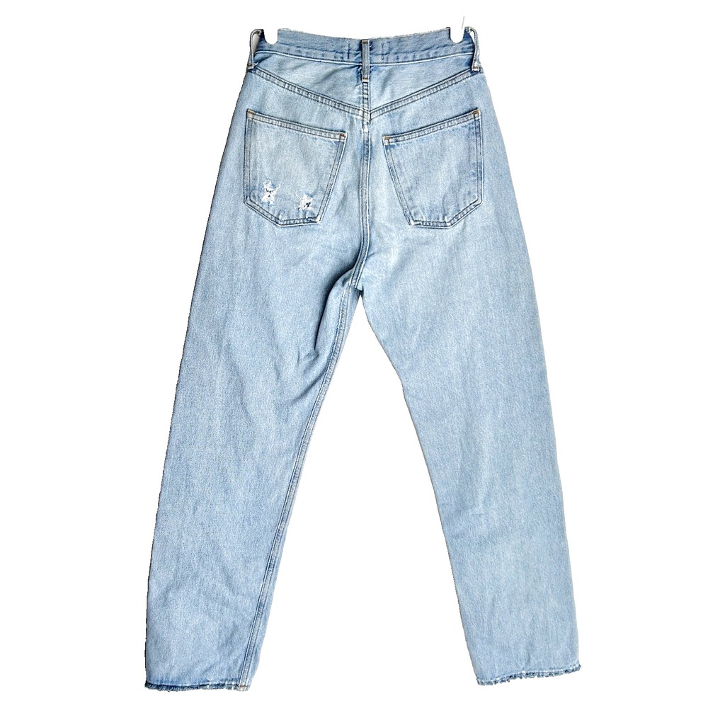 Agolde 90s High Rise Jeans Women 23 Straight Faded Organic Cotton Denim 26x28